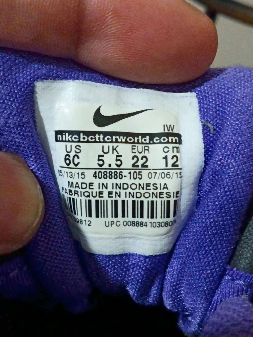 Nike Air Max CB94 Shoes Baby Toddler Size 6C White Black Purple 408886-105 - Picture 2 of 13